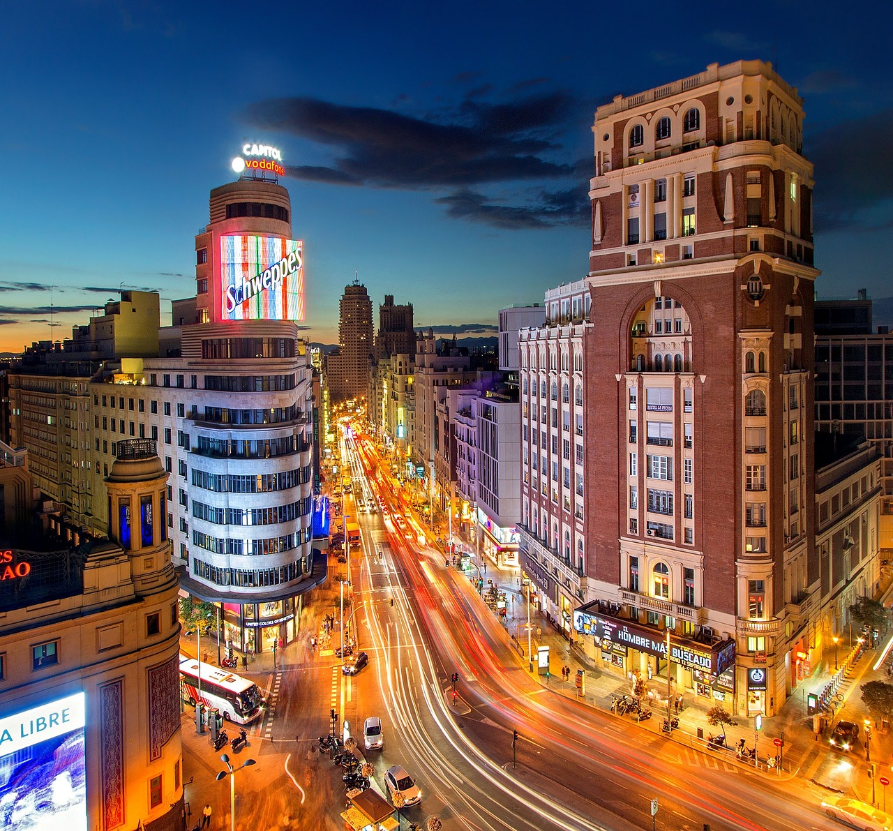 madrid, spain, road